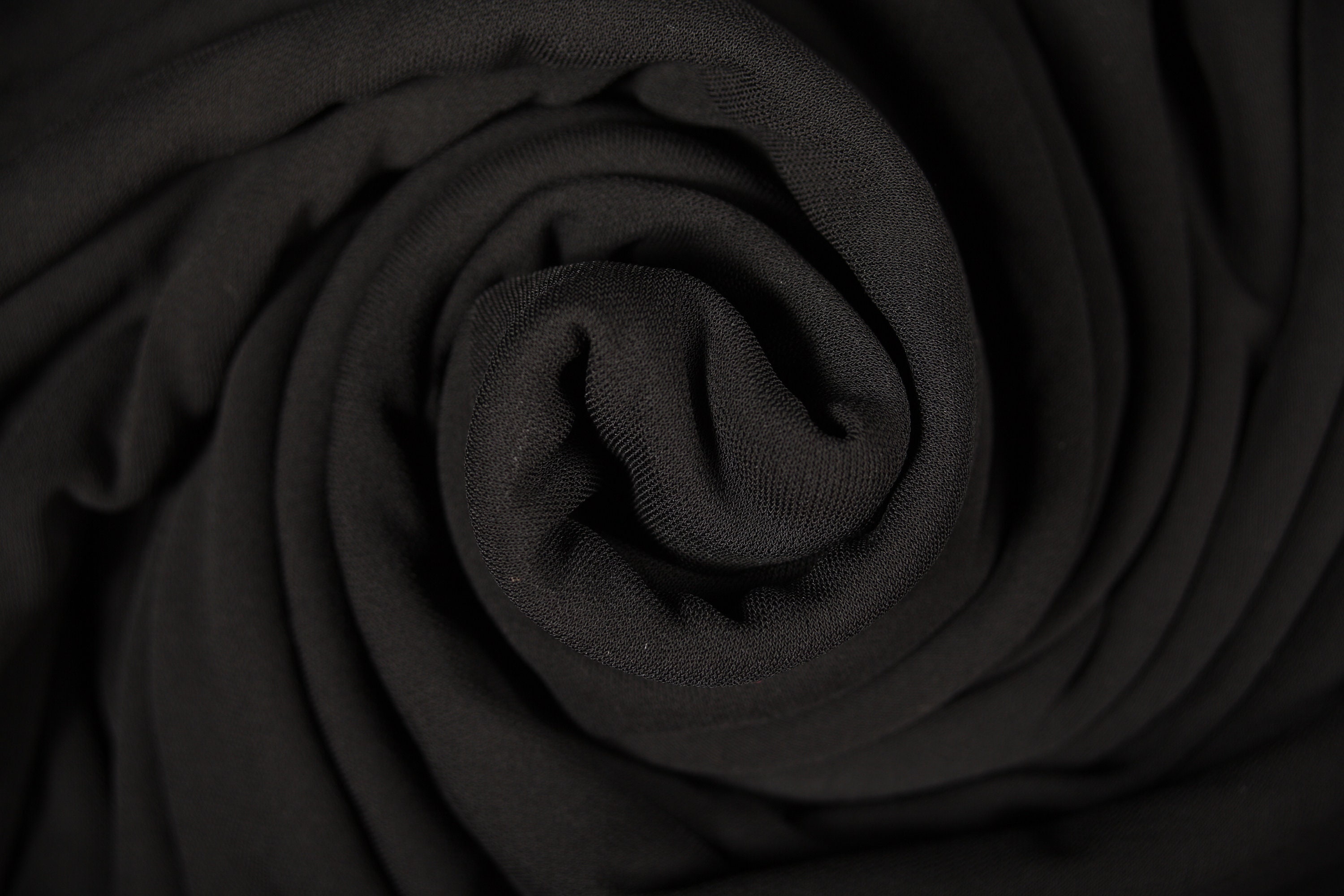 Rayon Black Smooth Fabric remnant-290cmx120cm Fashion - Etsy UK