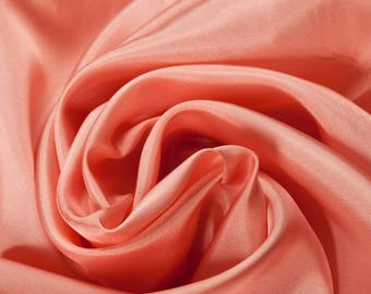 100% soie lisse Candyfloss rose doublure matériel mode matériel déguisement tissu au mètre 138cm de largeur en longueurs de 0.5m