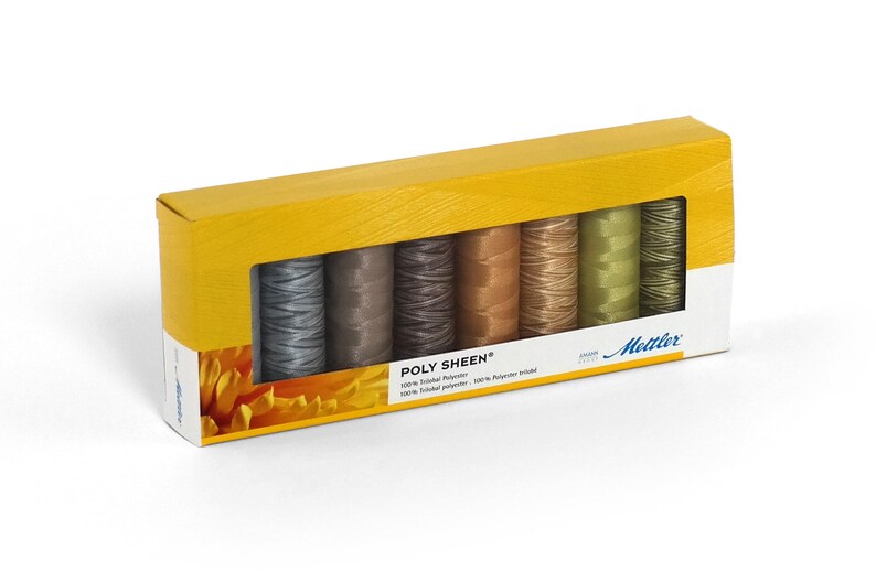 Philadelphia Mall Premium Mettler Poly Sheen 200m- Mult Selection PACK Free shipping anywhere in the nation Neutrals 8