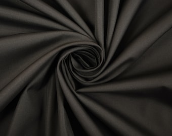 100% Cotton Black Swiss Cotton Fabric Plain Material for Crafts Upholstery Vintage Interior Fabric By The Metre 150cm width