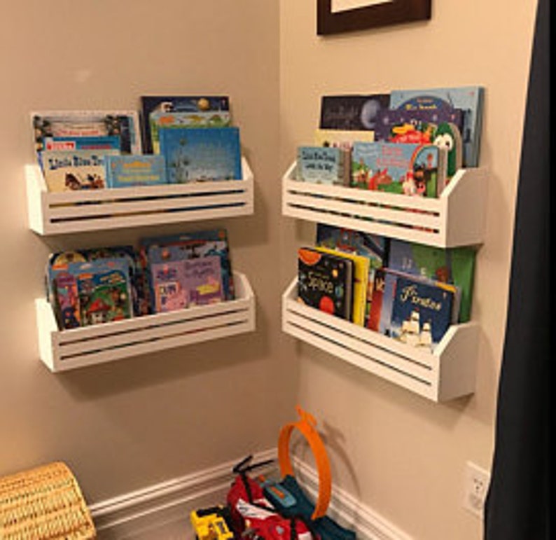 Single Childrens Book Shelf Kids Book Shelves Hanging Book Etsy