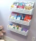 Childrens Book Shelves--Set of 3, Kids book shelves, Hanging book shelf, Nursery book shelf, Kids room, Playroom storage, Wall shelf 