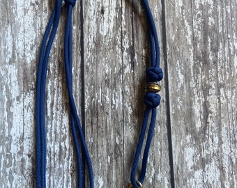 Gundog Whistle Lanyard - Navy and Gold