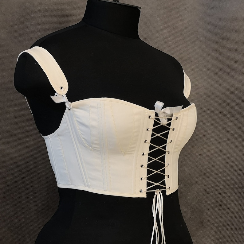 Regency short stays corset MADE TO MEASURE with gussets Etsy