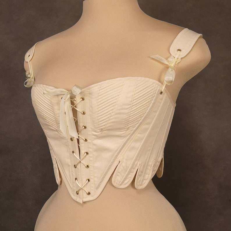 1790 transitional stays corset MADE TO MEASURE with gussets Etsy