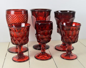 Water Glass Set of 4, 2 sets available Ivima Purple Diamond Point Knob Stemmed Wine