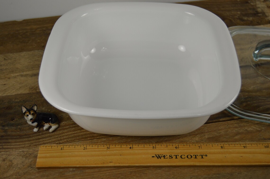 CorningWare Simply Lite 1.5 Quart Glass Square Baker with Etsy