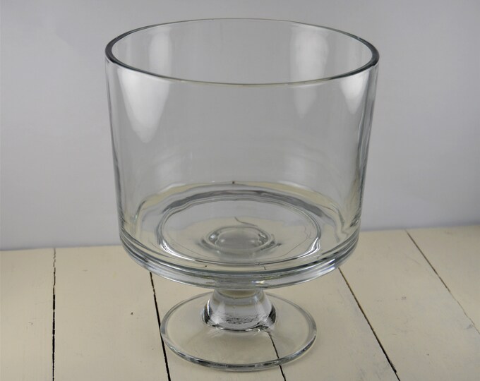 The Pampered Chef 2 Piece Trifle Bowl, Bowl, Separate Pedestal, NO Lid