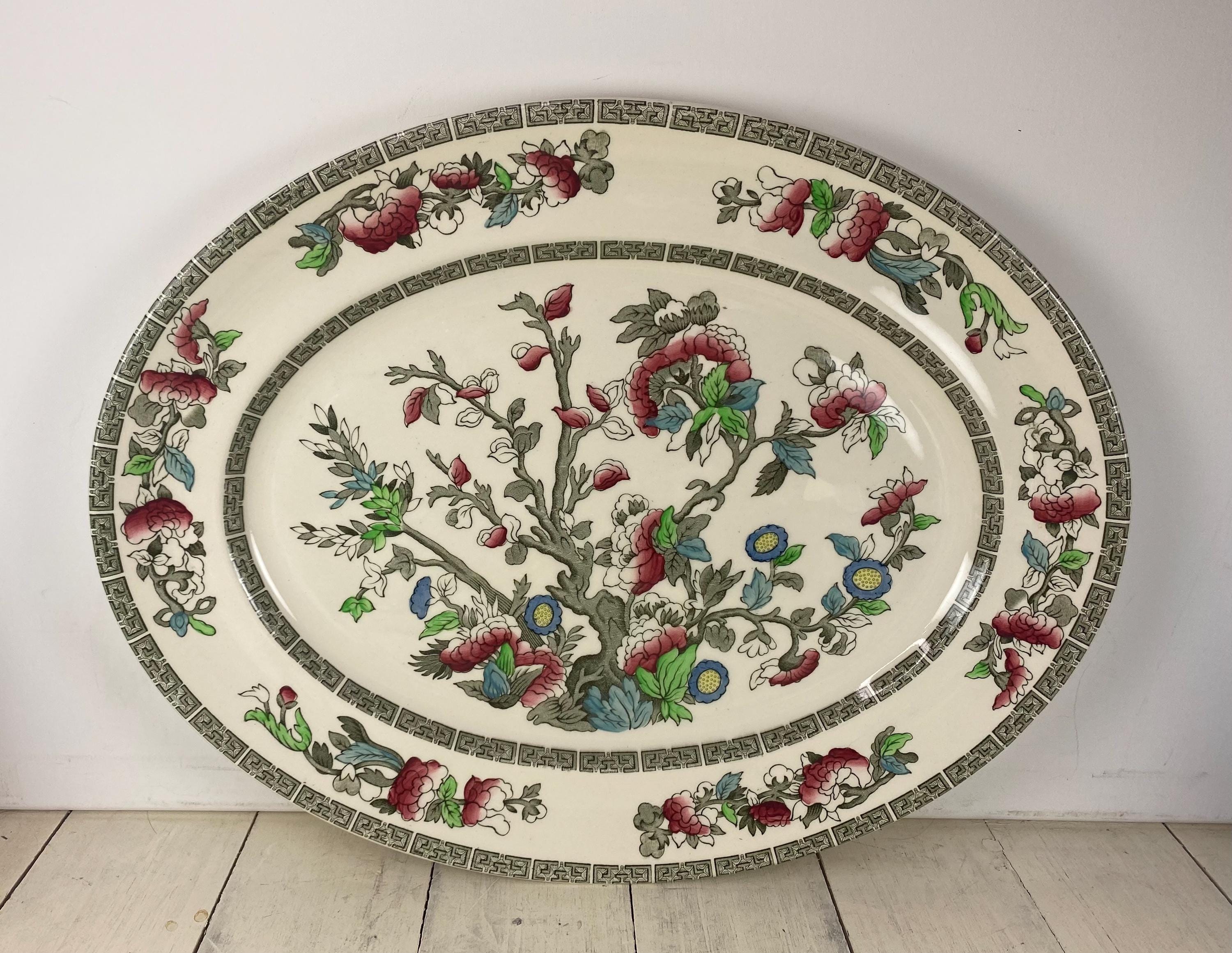 Johnson Brothers Center Floral - Etsy
