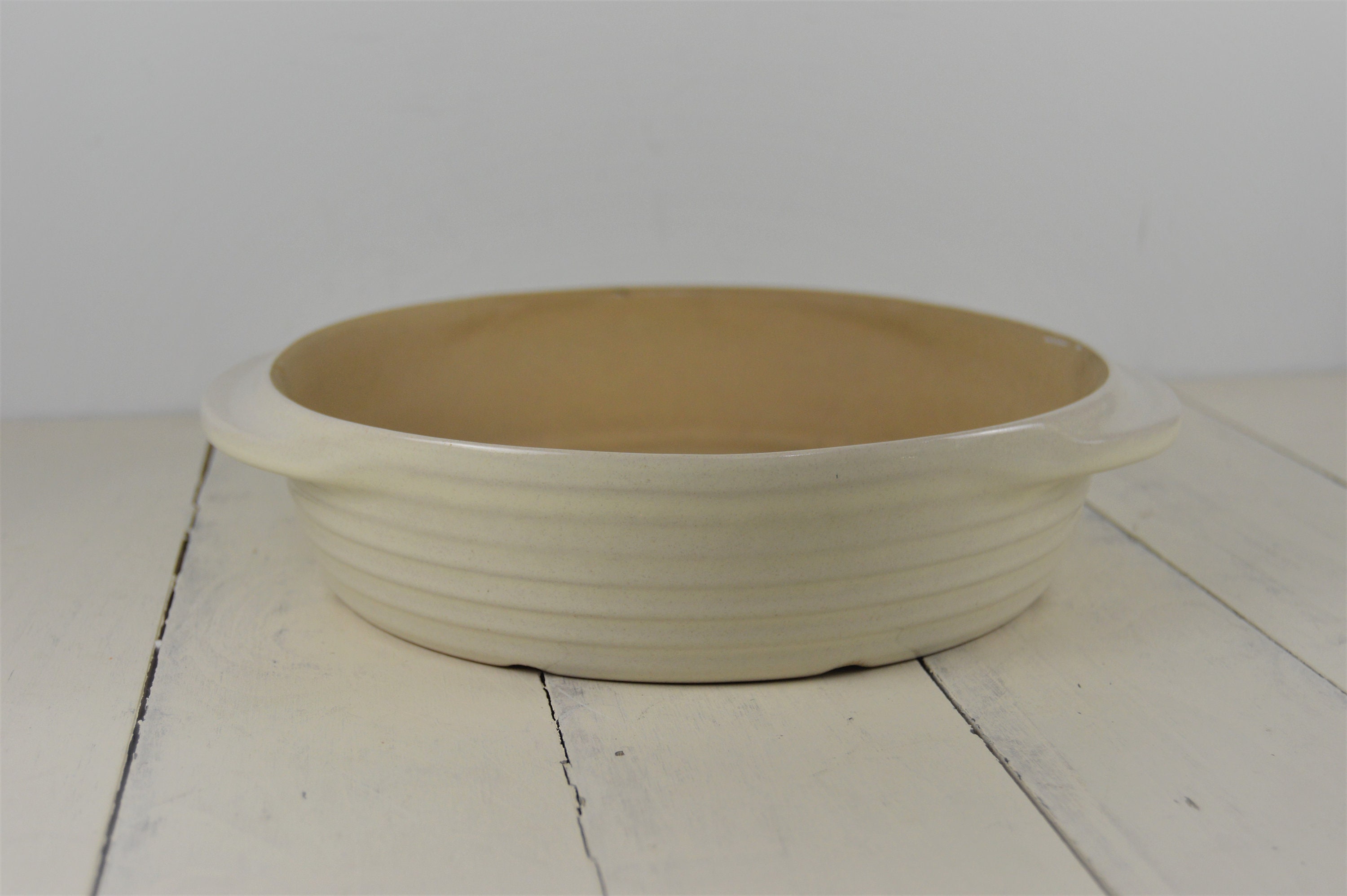 The Pampered Chef VANILLA 8 Round Baking Dish with Etsy