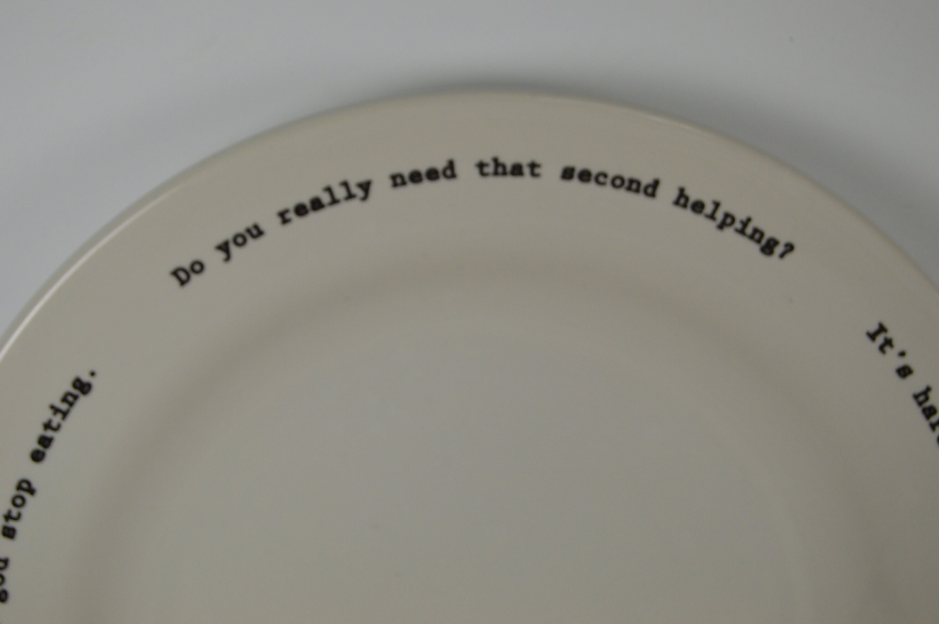 Fishs Eddy 10 Dinner Plate Intervention Ware Diner Etsy