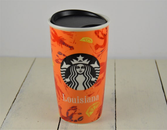 Starbucks LOUISIANA Crawfish Boil 12 Oz Double Wall Ceramic Travel