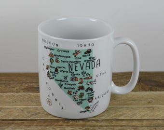222 Fifth Extra Large Coffee Mug Oklahoma Labeled Map my Place Collection  - Etsy