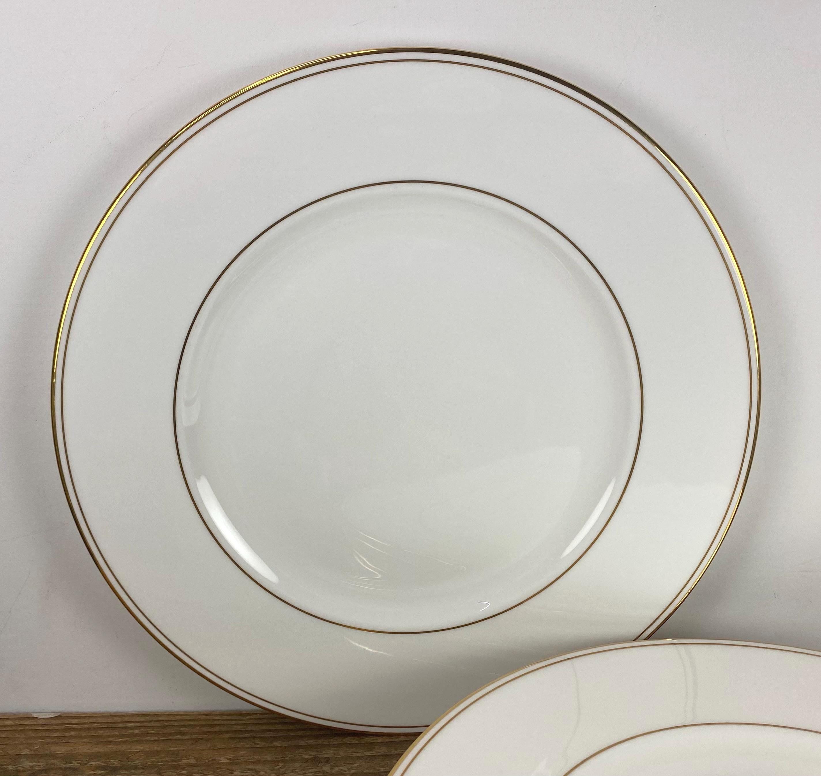 Lenox China Gold Rim Dinner Plates - Etsy