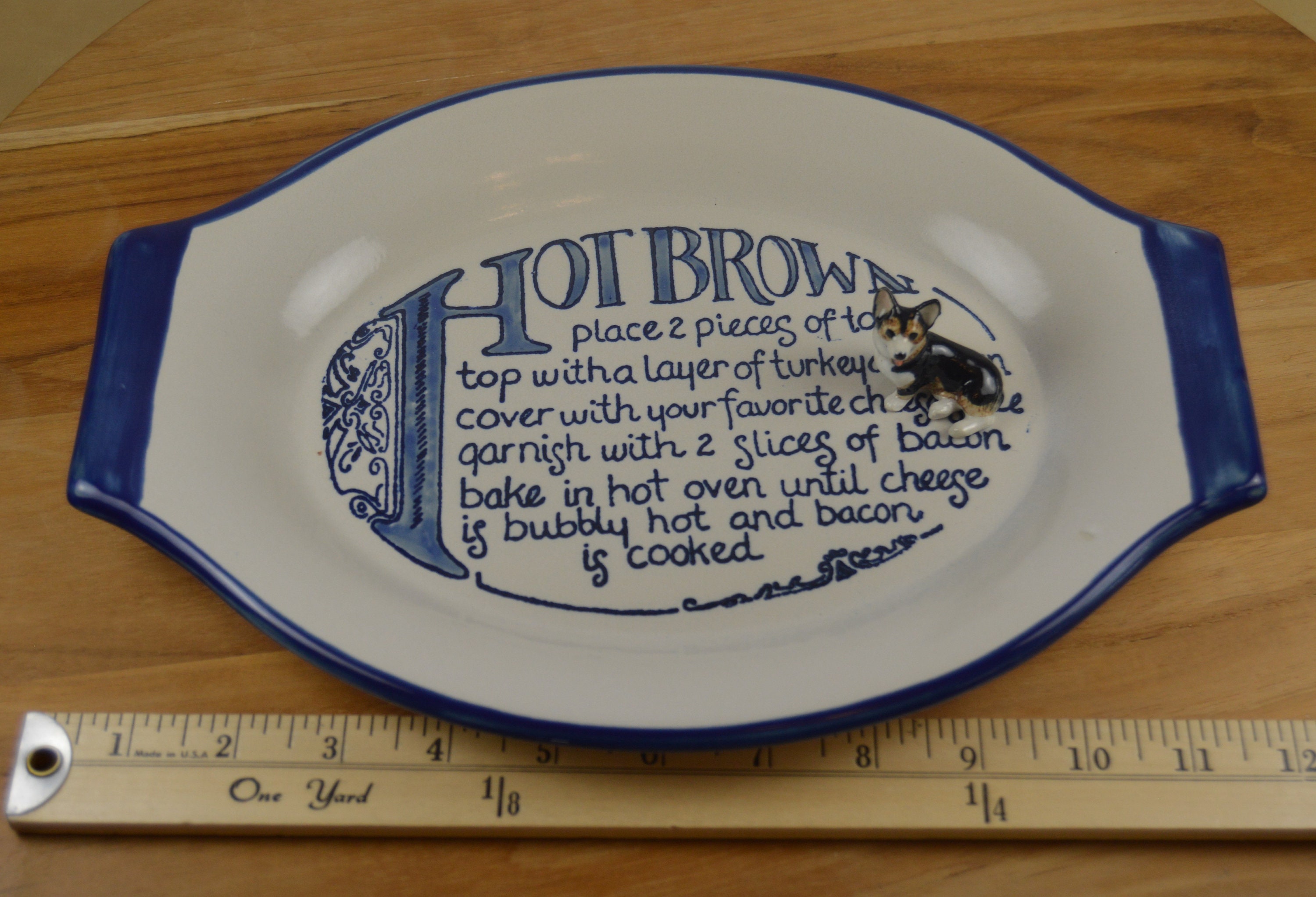 Set of 2 HOT BROWN Sandwich Plates by Louisville Pottery Etsy