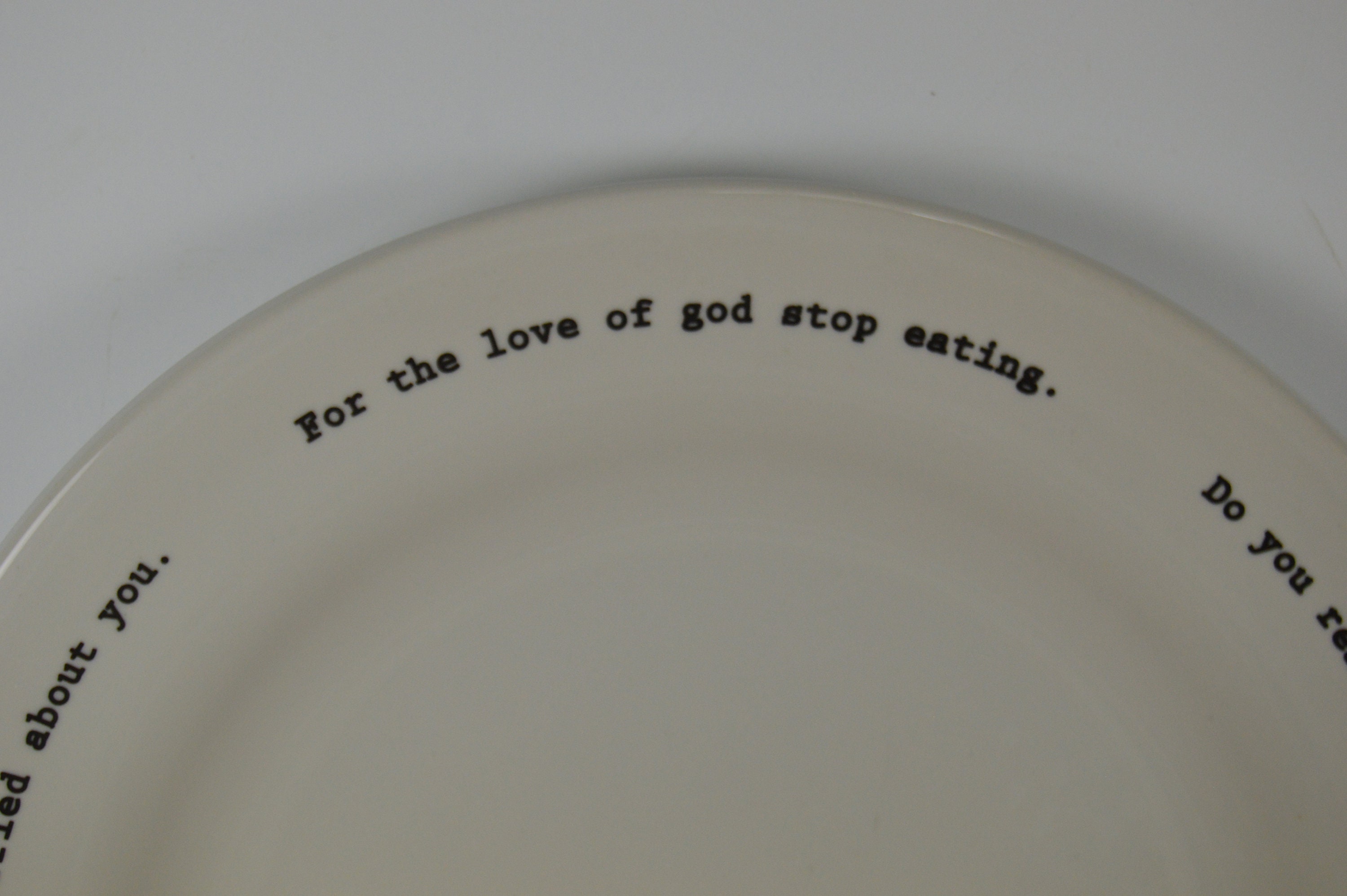 Fishs Eddy 10 Dinner Plate Intervention Ware Diner Etsy