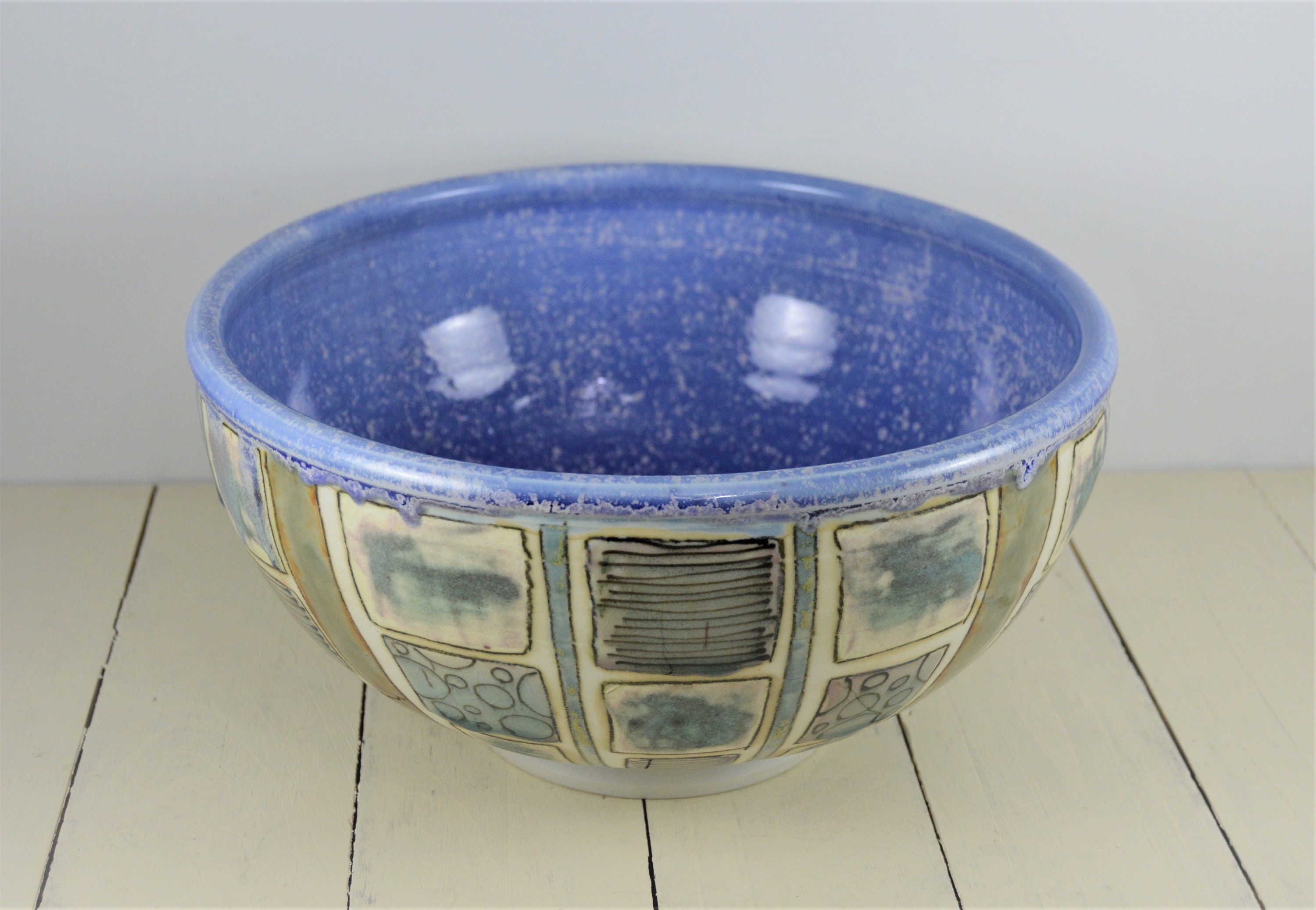 Art Pottery Sarah Christiansen 10.5 Bowl Denver Ceramic Etsy