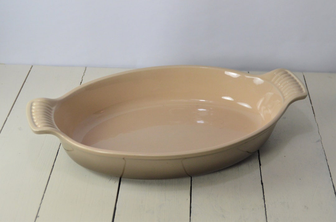 LE CREUSET Plat à gratin ovale marron en fonte émaillée n° 32