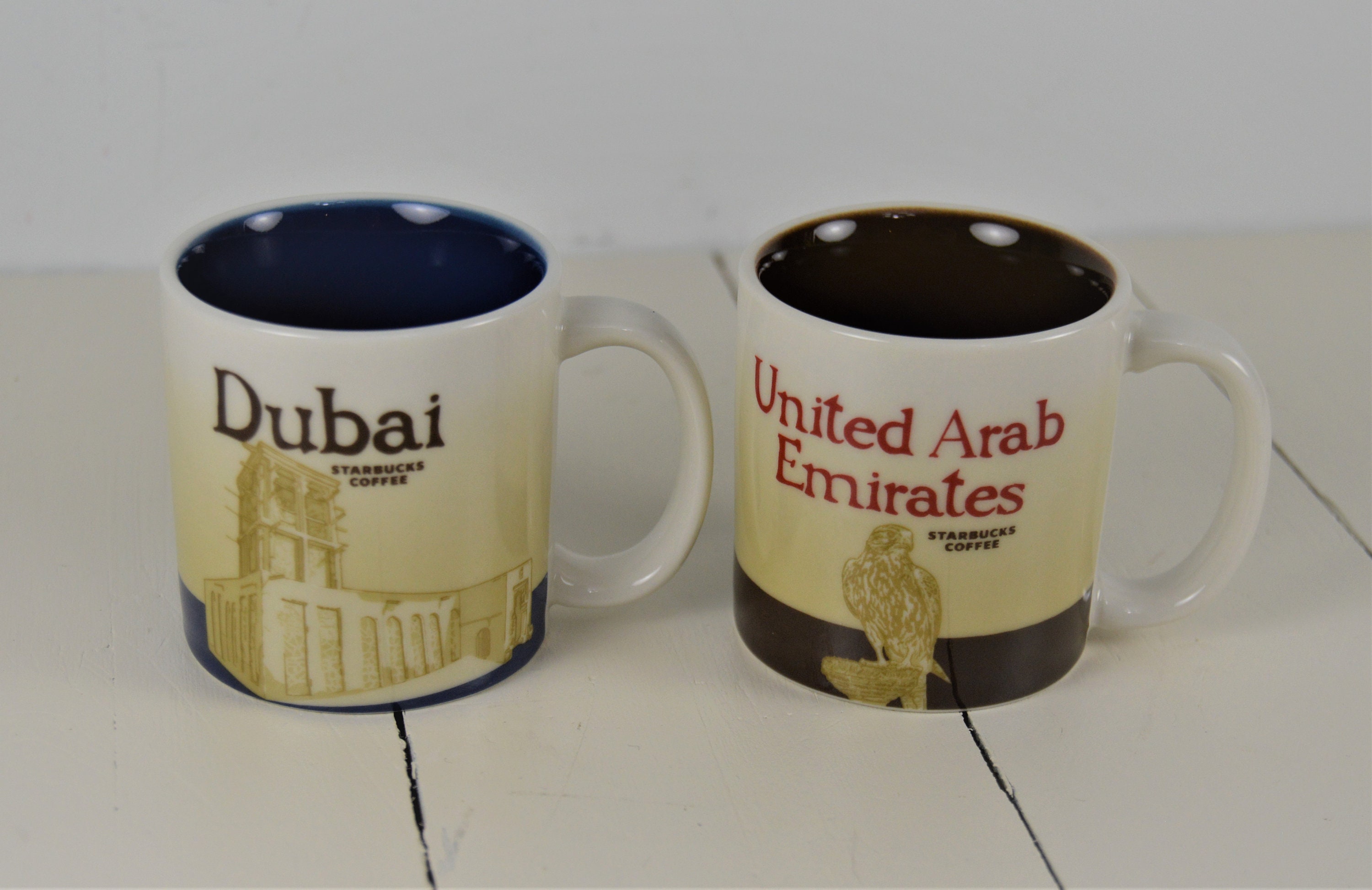 Set of 2 Starbucks Coffee 3 oz Mini Mugs Dubai United Arab Etsy