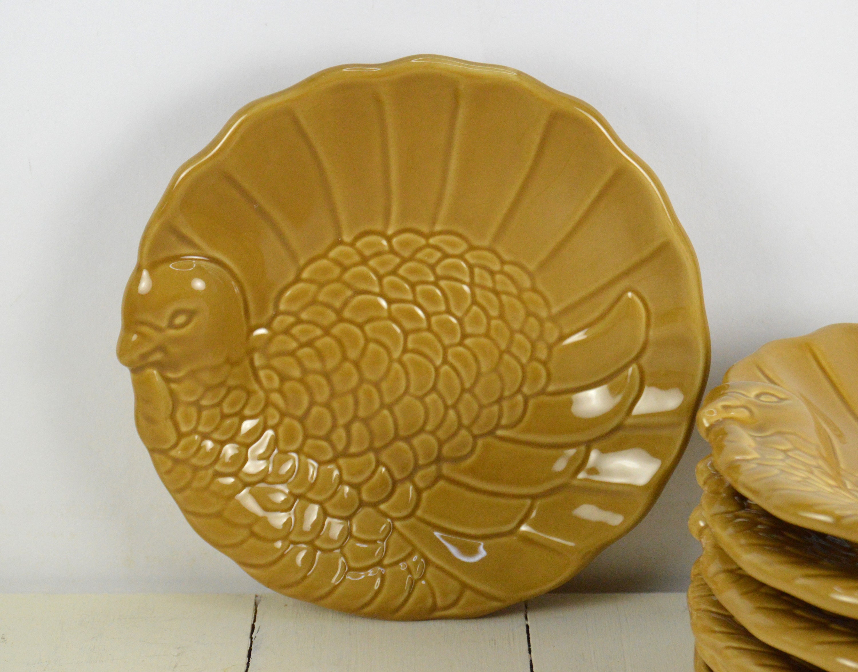 Pottery barn turkey plates online