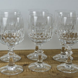 Set of 6 Schott-Zwiesel TANGO 8 oz Wine Glasses, 6.25&quot;, Vertical Cut Bowl Wafer Stem