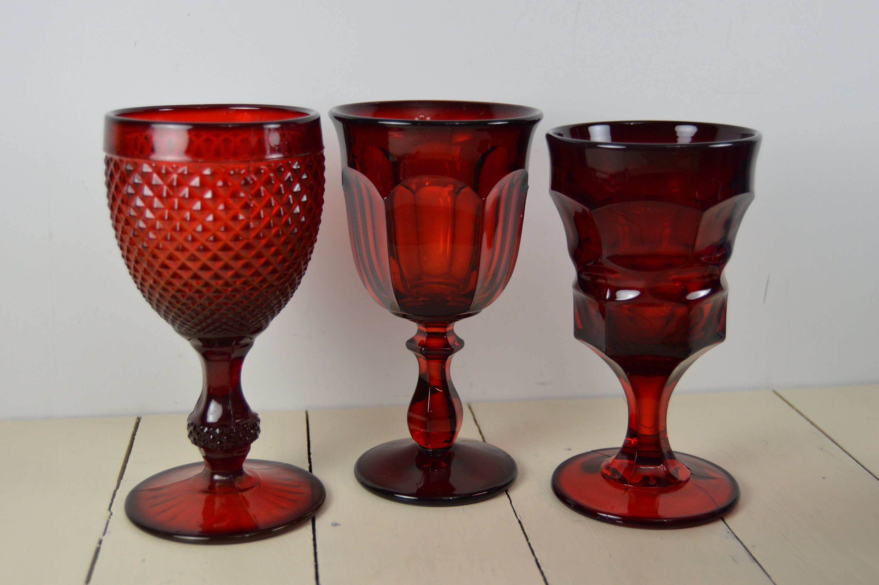 drinking glasses retro