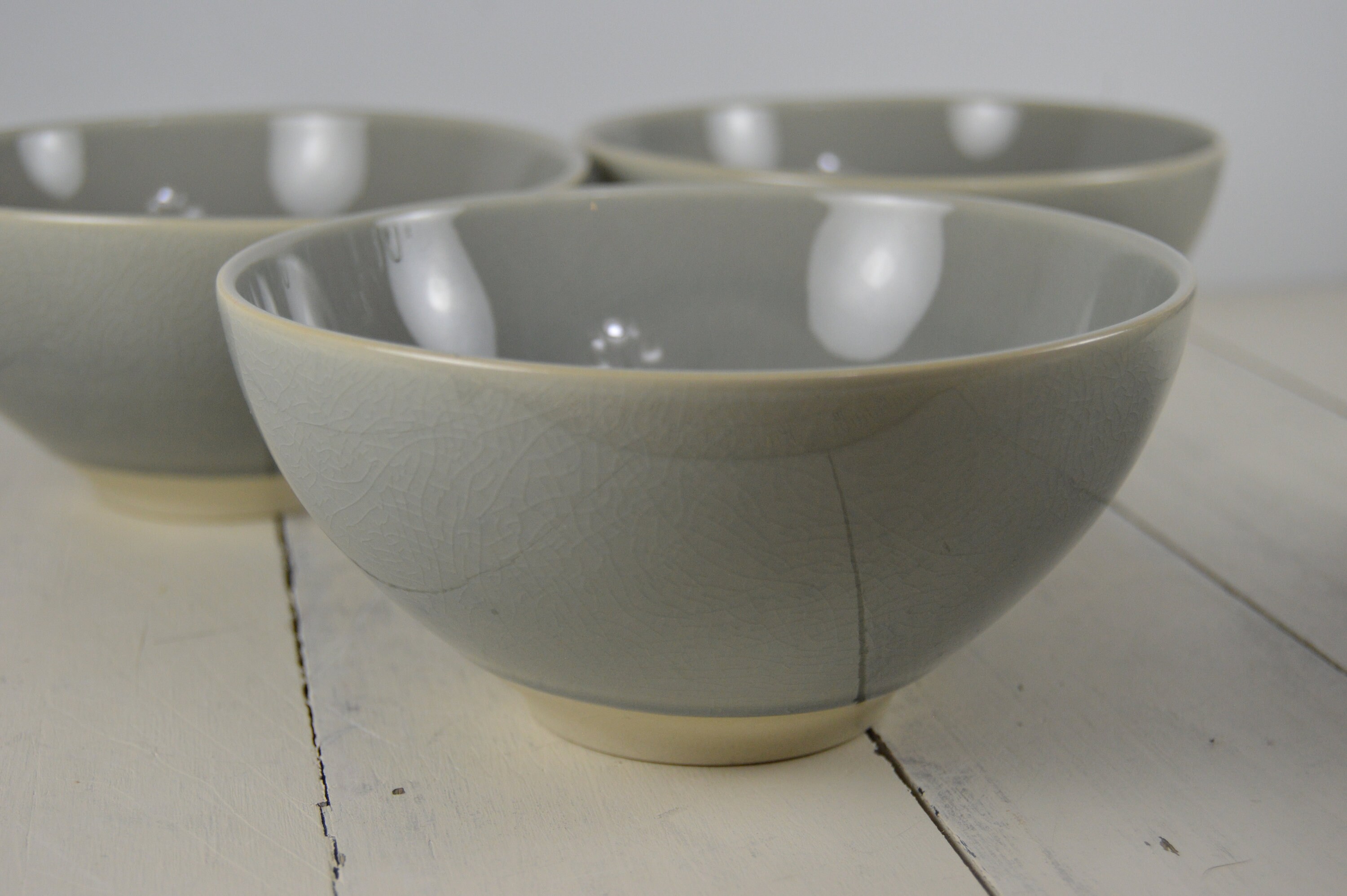 Set of 4 West Elm ALTA Light Gray 5 5/8 Cereal Bowls Etsy