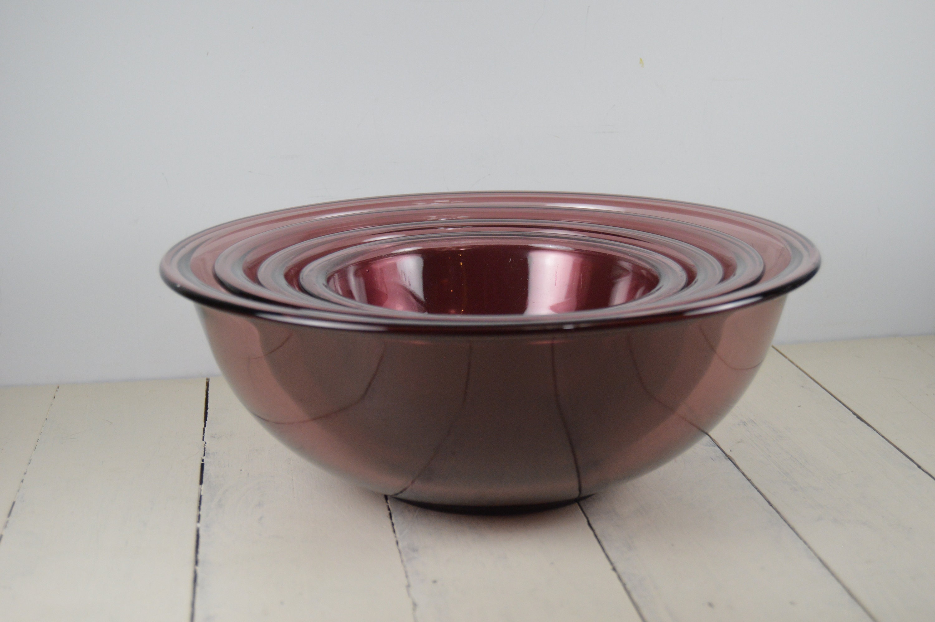 Pyrex Cranberry Pyrex Cranberry Mixing Bowls _ Cranberry Pyrex Nesting Bowls – JWEZ