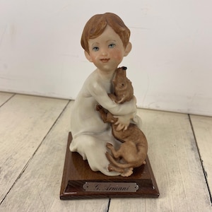 Boy With Dog Armani - Etsy