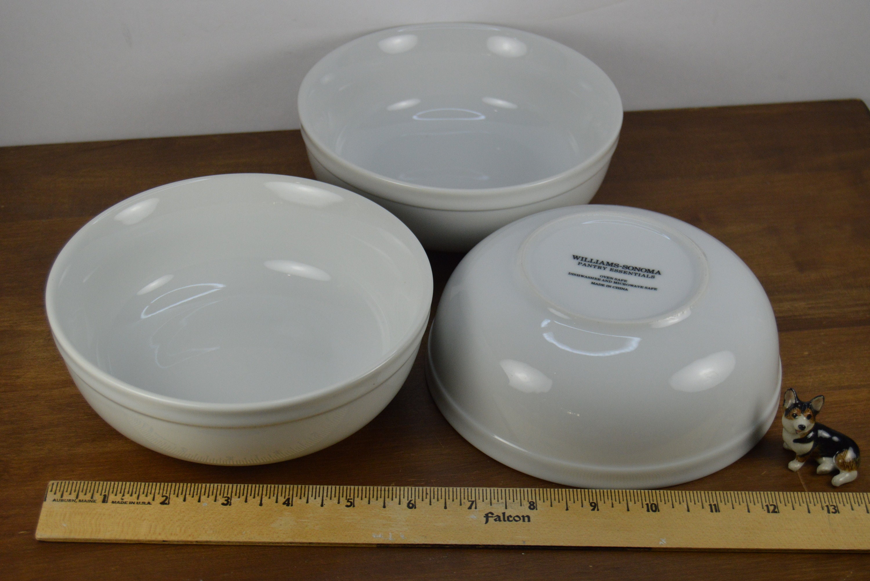 Set of 4 Williams-sonoma PANTRY ESSENTIALS 6.25 Cereal Soup Bowls