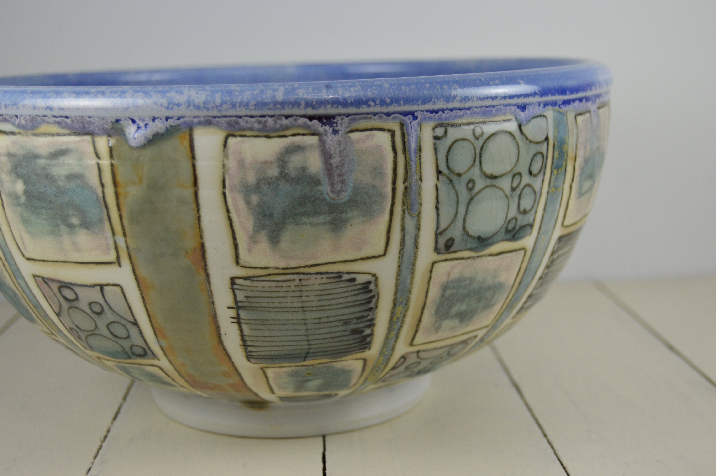 Art Pottery Sarah Christiansen 10.5 Bowl Denver Ceramic Etsy