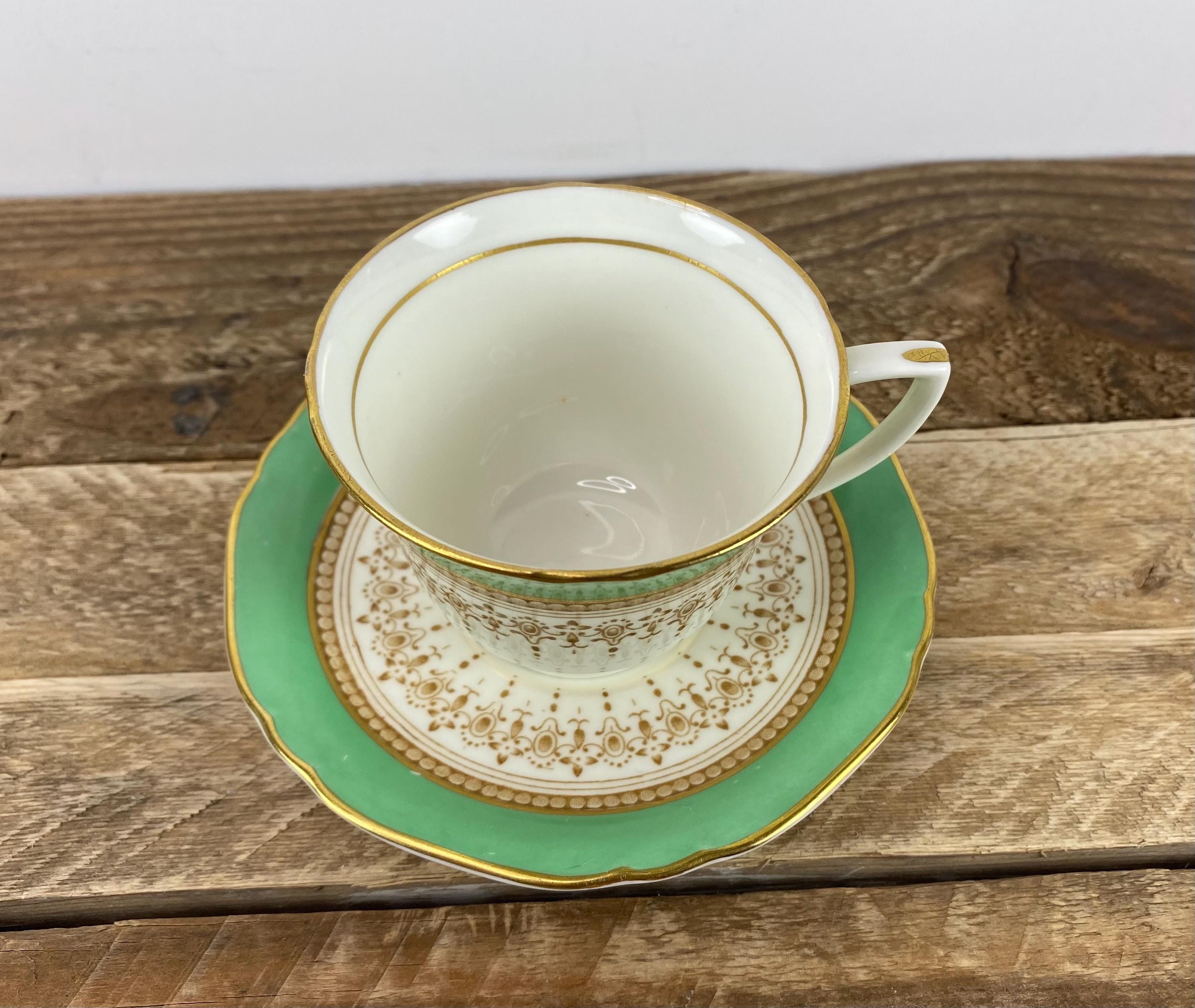  WORCESTER REGENCY ティーポットなどセット Royal Worcester REGENCY Green and Brown 4 Oz Demitasse Cup and