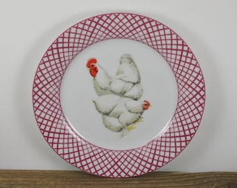 Colorcraft MCM Dinner Plate Taylor Smith & Taylor Peppermint Roo
