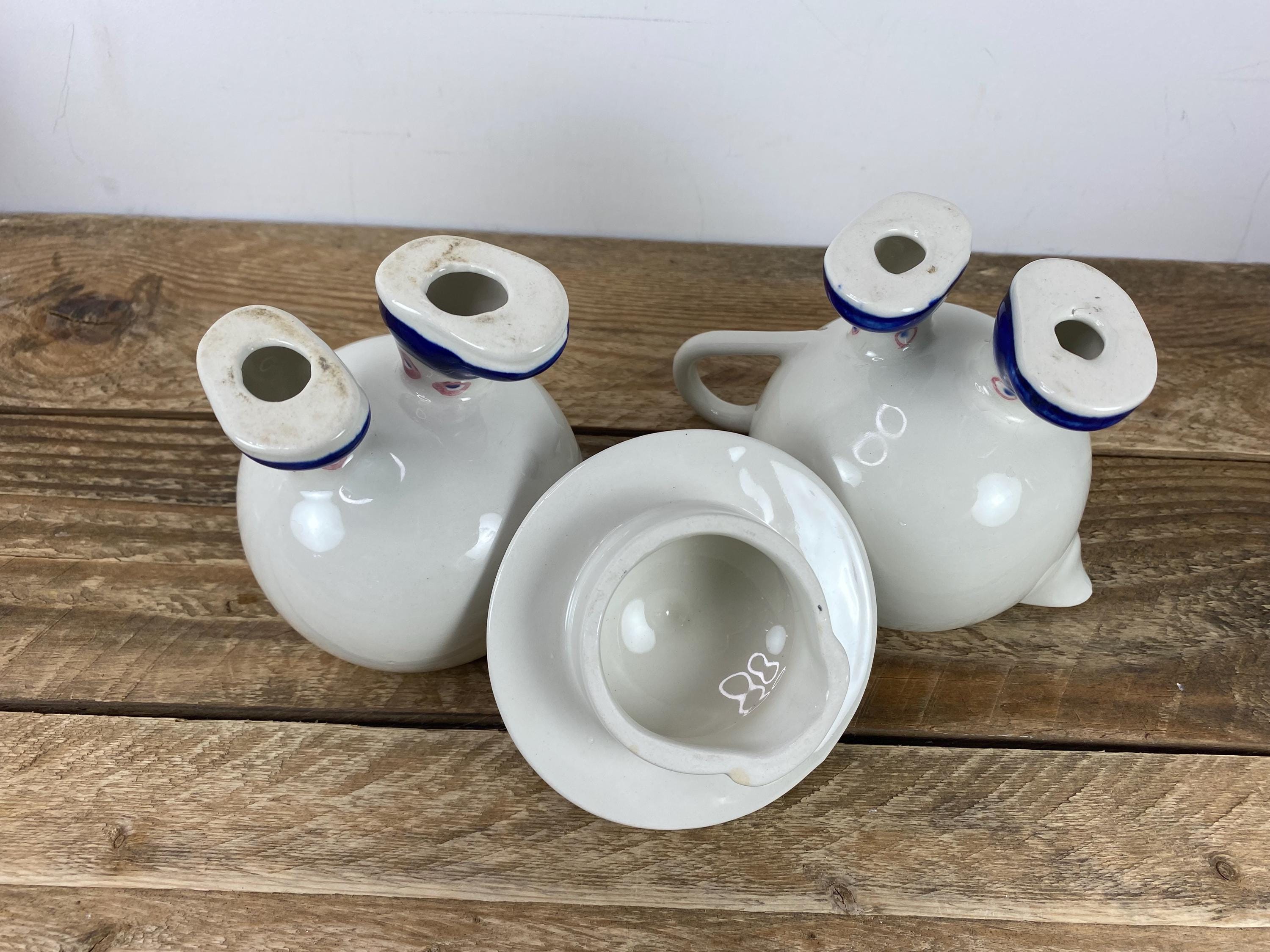 ＊Carlton ware walking Sugar Bowl & Lid＊ Carlton WALKING WARE Sugar Bowl With Lid and Creamer Set, White