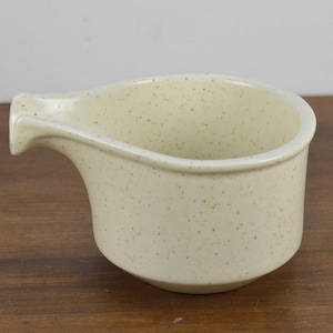 Fabrik PTARMIGAN 8 oz Creamer, Small Pitcher, Cream Stoneware with Brown Specks, Jim McBride Seattle