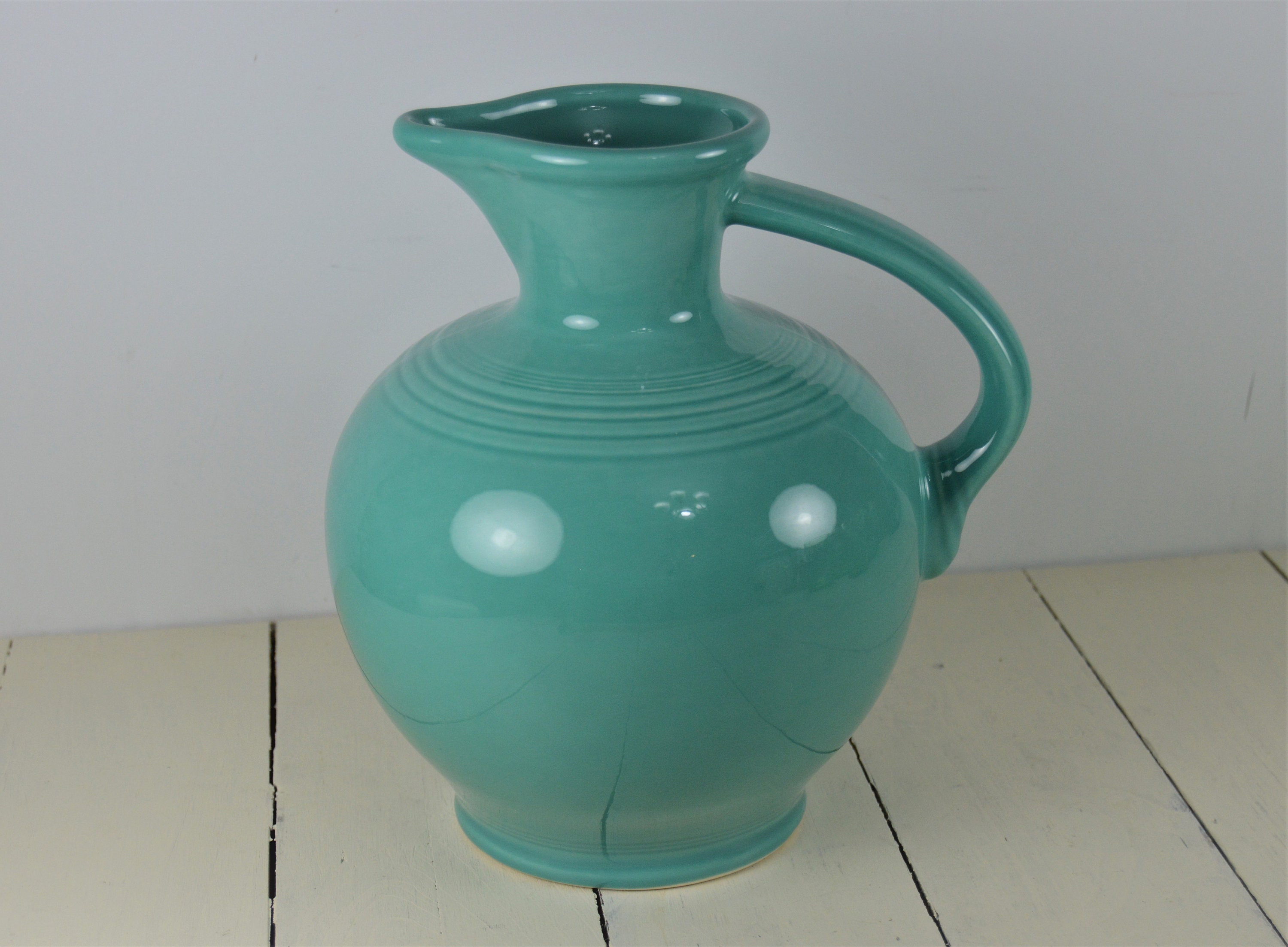 Fiesta TURQUOISE 8 Open Carafe Pitcher 60 oz Etsy
