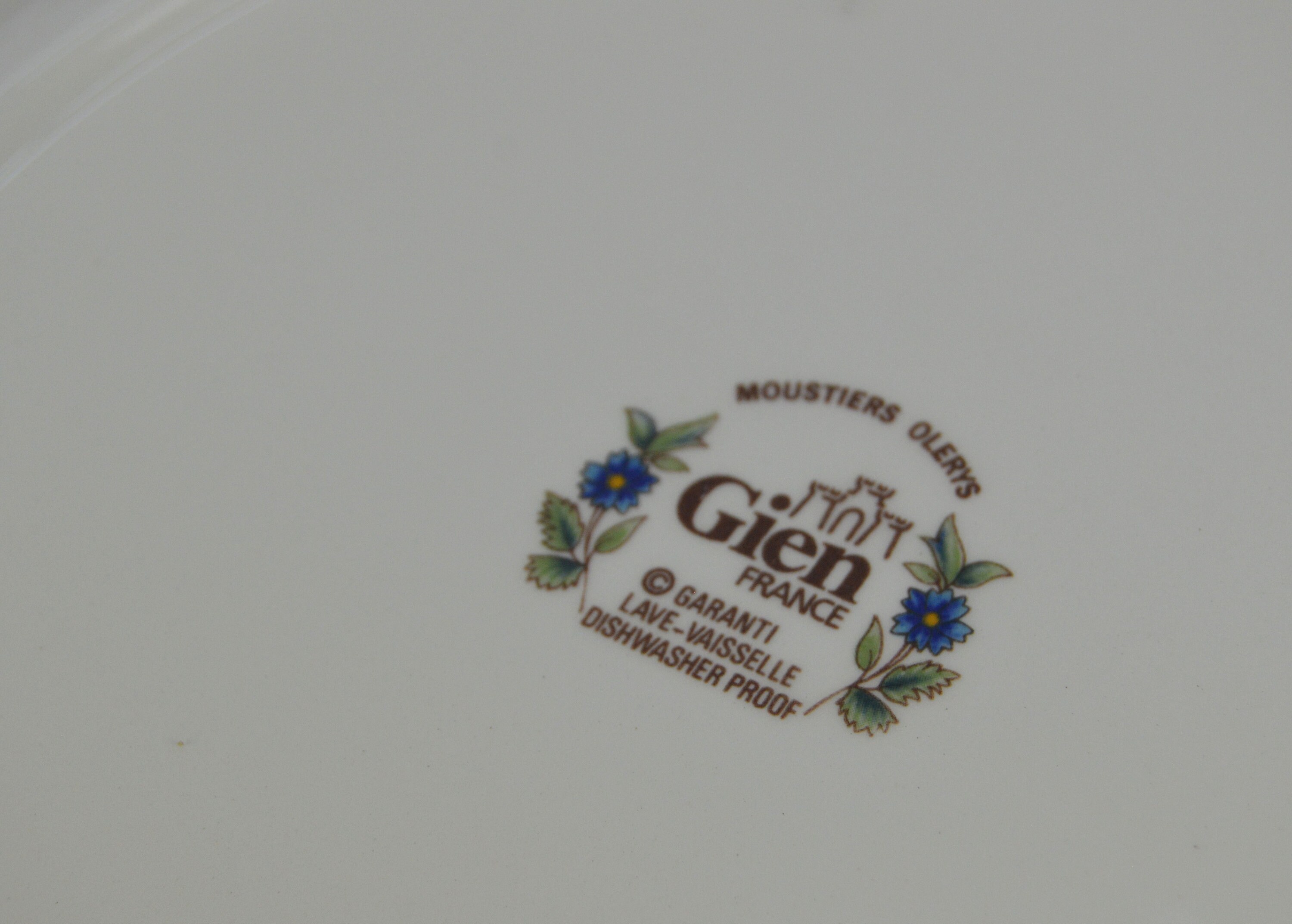 Gien France MOUSTIERS OLERYS 13