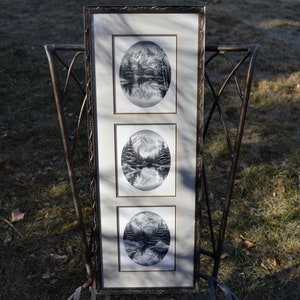 Framed SHARON ACHTYES Set of 3 Prints, Colorado South Maroon Peak, Longs Peak, Mount Massive, Each Numbered 31 of 175, Artist Signed, 23.75&quot;