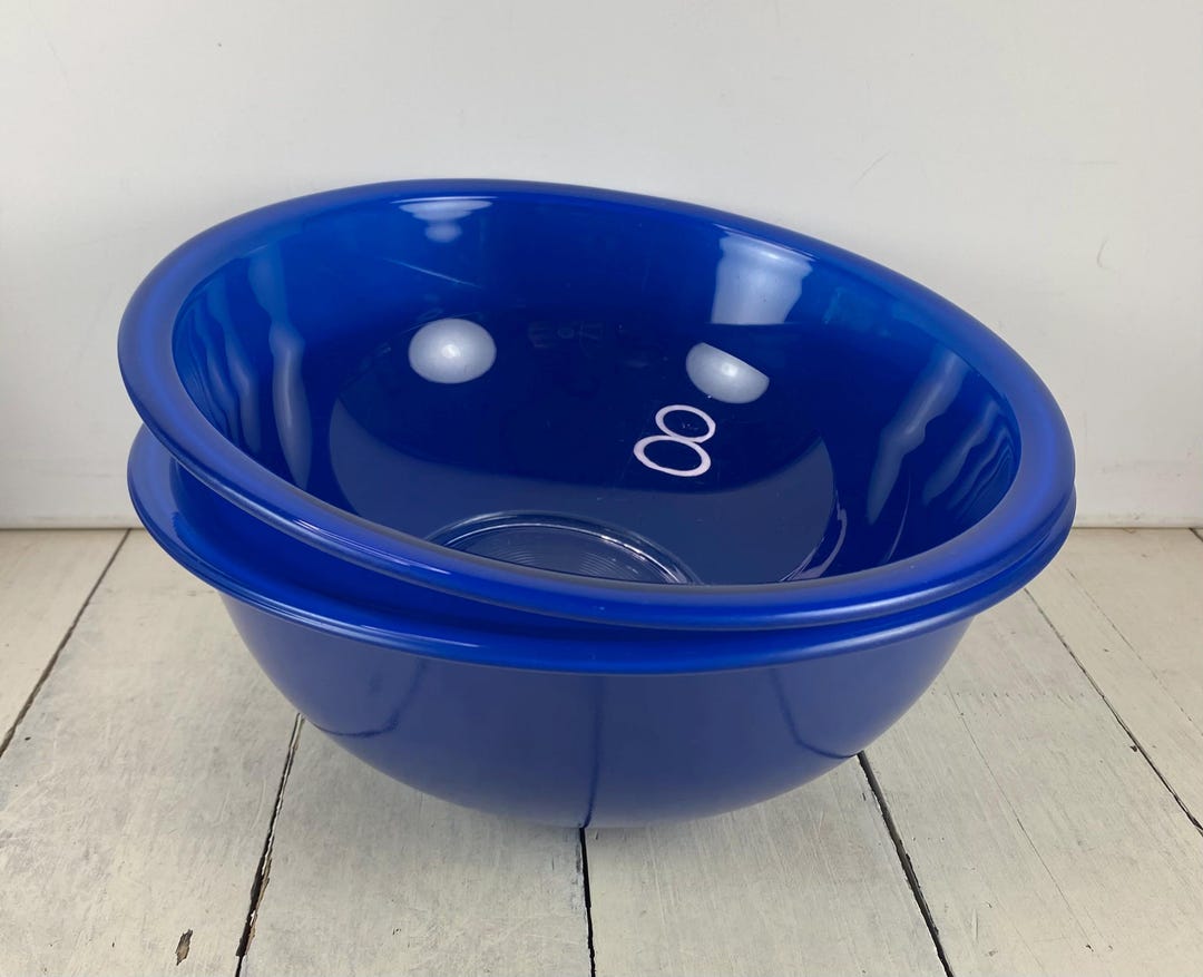 Pair of Pyrex ROYAL BLUE 325 Mixing Bowls 9 7/8