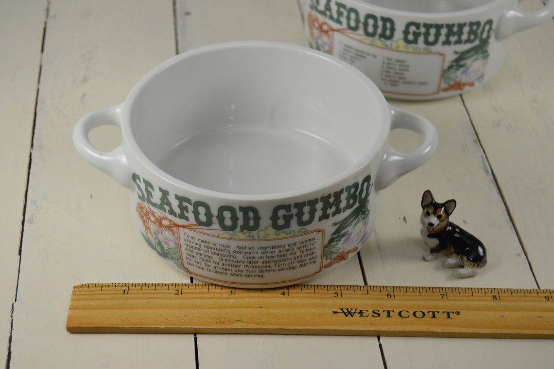 Set of 2 Ljungberg Collection SEAFOOD GUMBO 2 Cup Soup Bowls Etsy