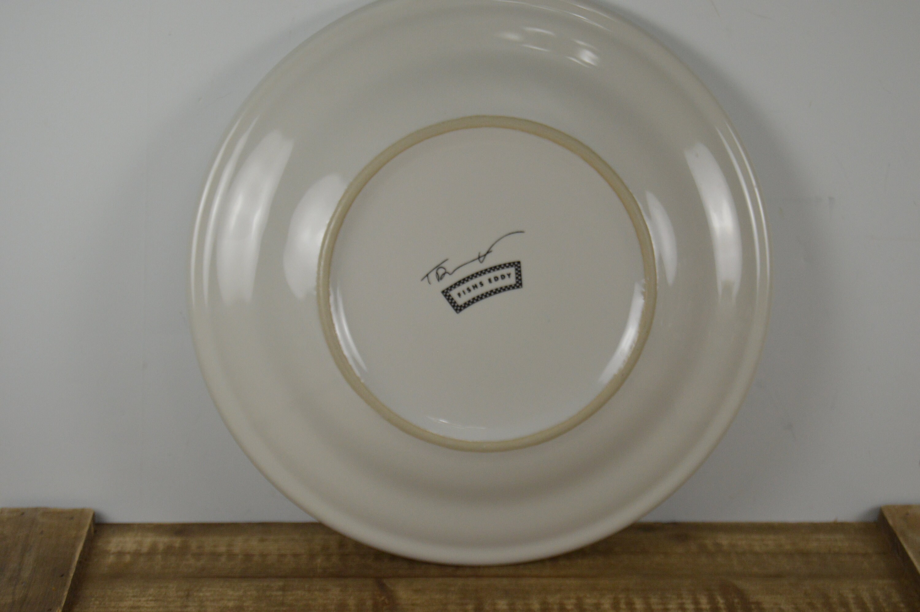 Fishs Eddy 10 Dinner Plate Intervention Ware Diner Etsy