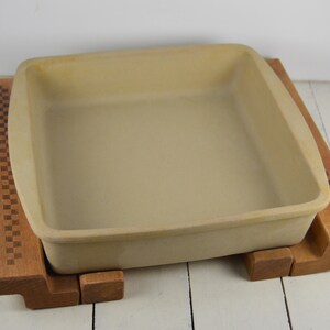 HOLD For Sarah ** The Pampered Chef 9.5" Square Baker ONLY, Beige Stoneware, Family Heritage Collection, Baking Casserole Dish