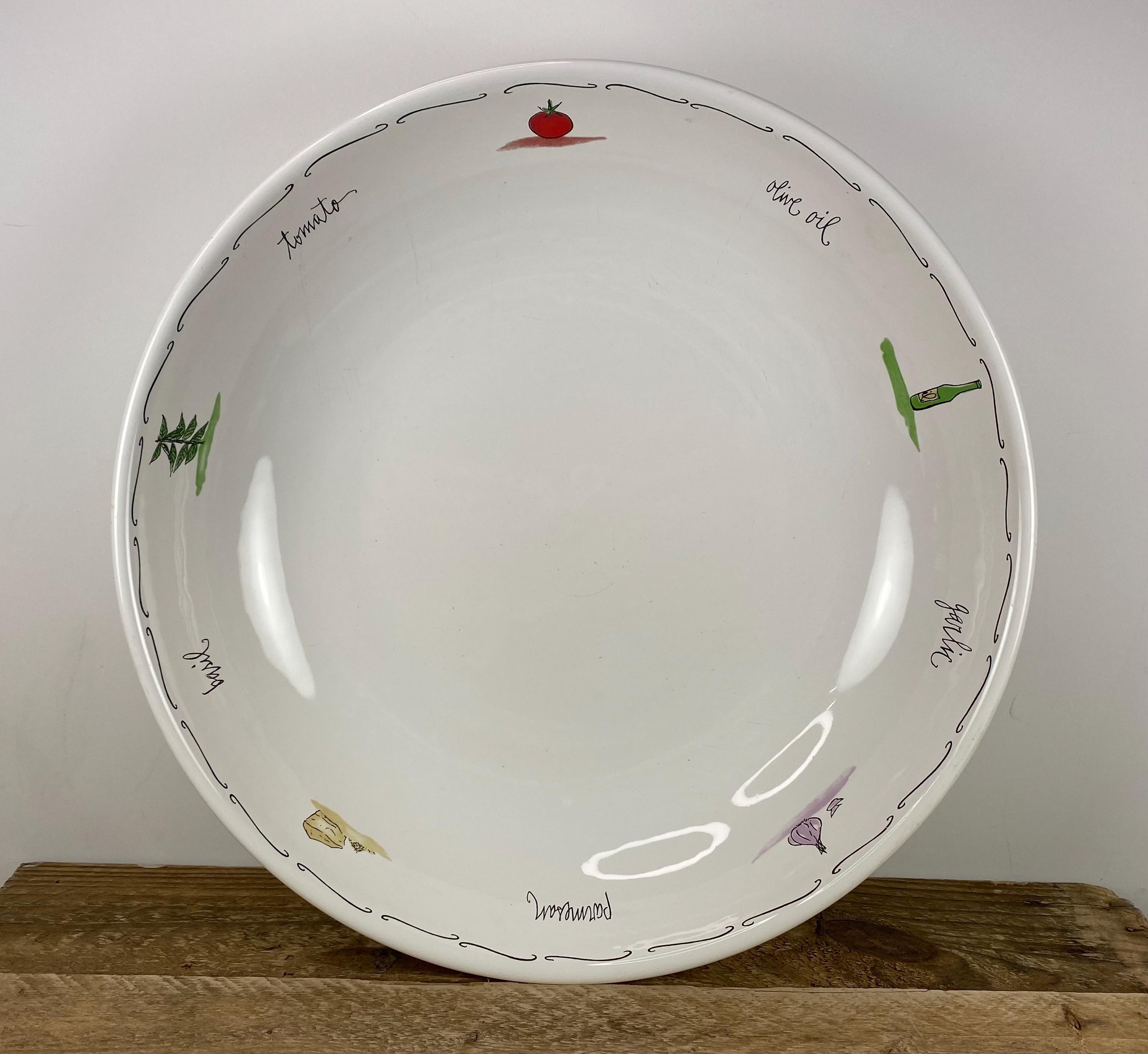 Large Pasta Serving Bowl