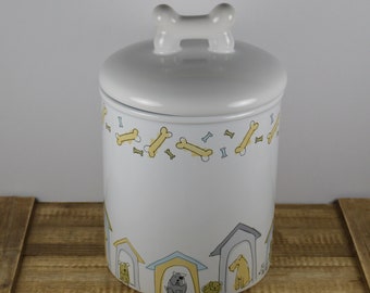 The PetSteel, Antique White Treats Jar