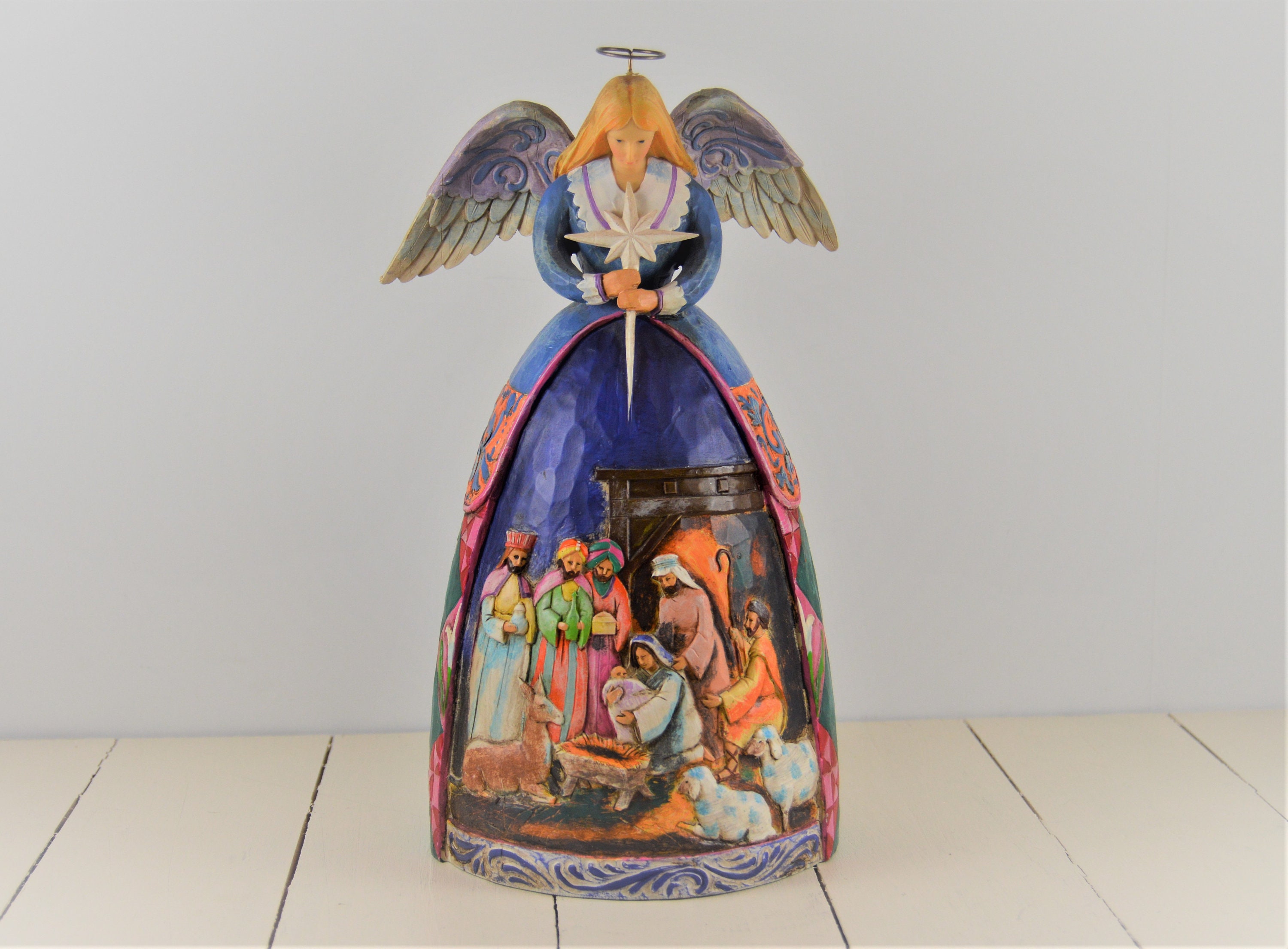 Jim Shore Nativity Angel a Star Shall Guide Us - Etsy