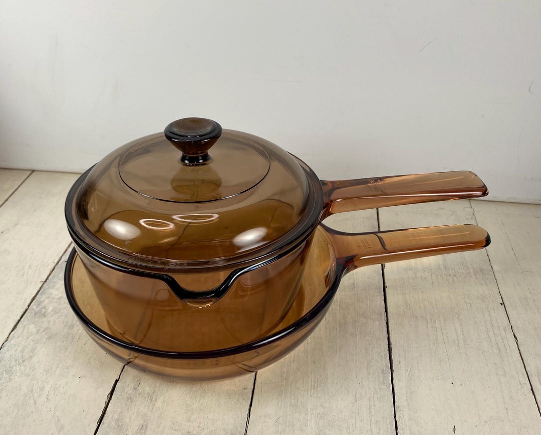 Vision Cookware Website Vision Cookware Set, 1) 1 Liter Pot With Lid, Pour Spout, 1) 7