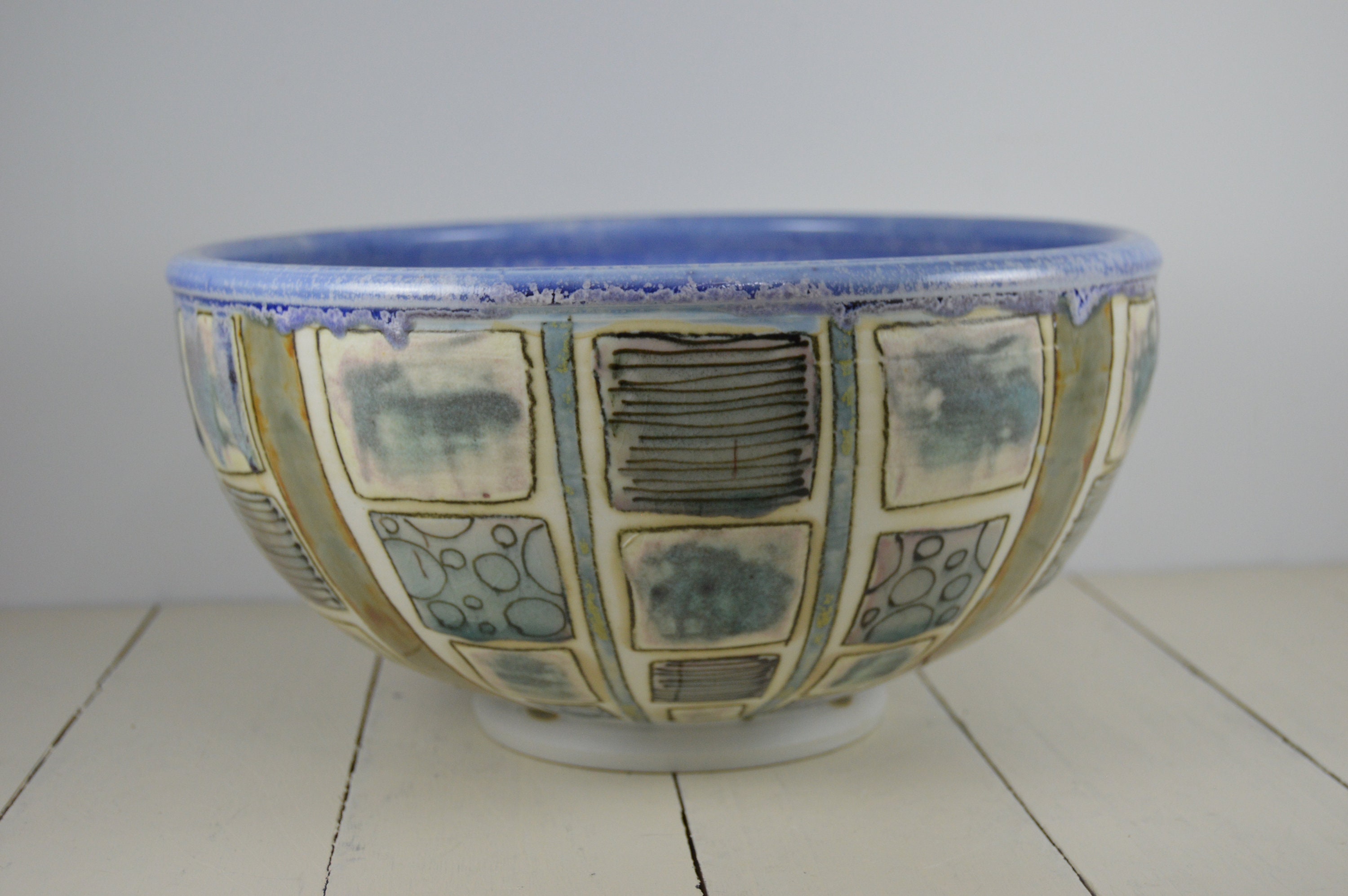 Art Pottery Sarah Christiansen 10.5 Bowl Denver Ceramic Etsy