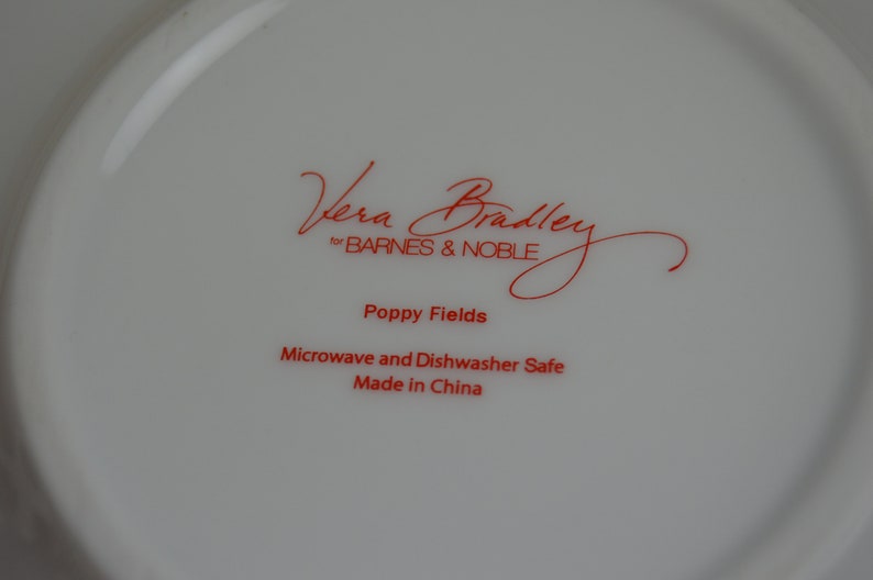 Vera Bradley Poppy Fields 8 Oz Individual Cup And Teapot Set Etsy