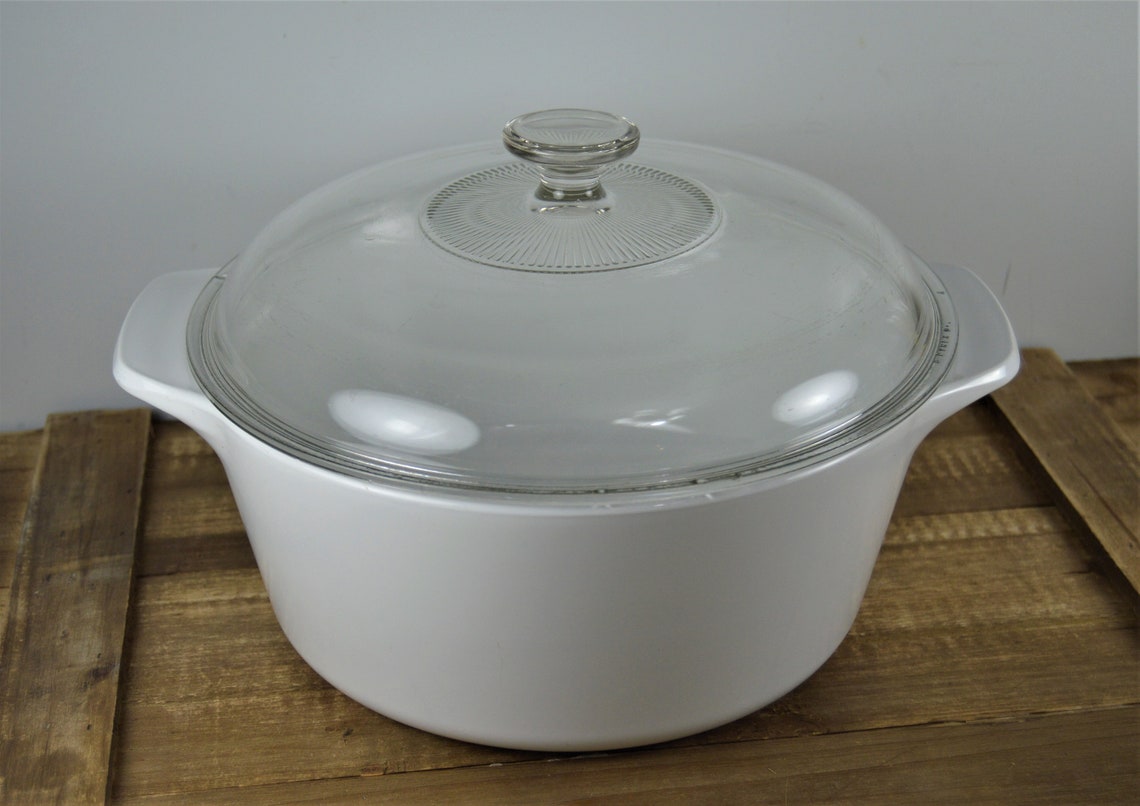 Corning Ware B4B 4 Quart Covered Casserole Dutch Oven All Etsy