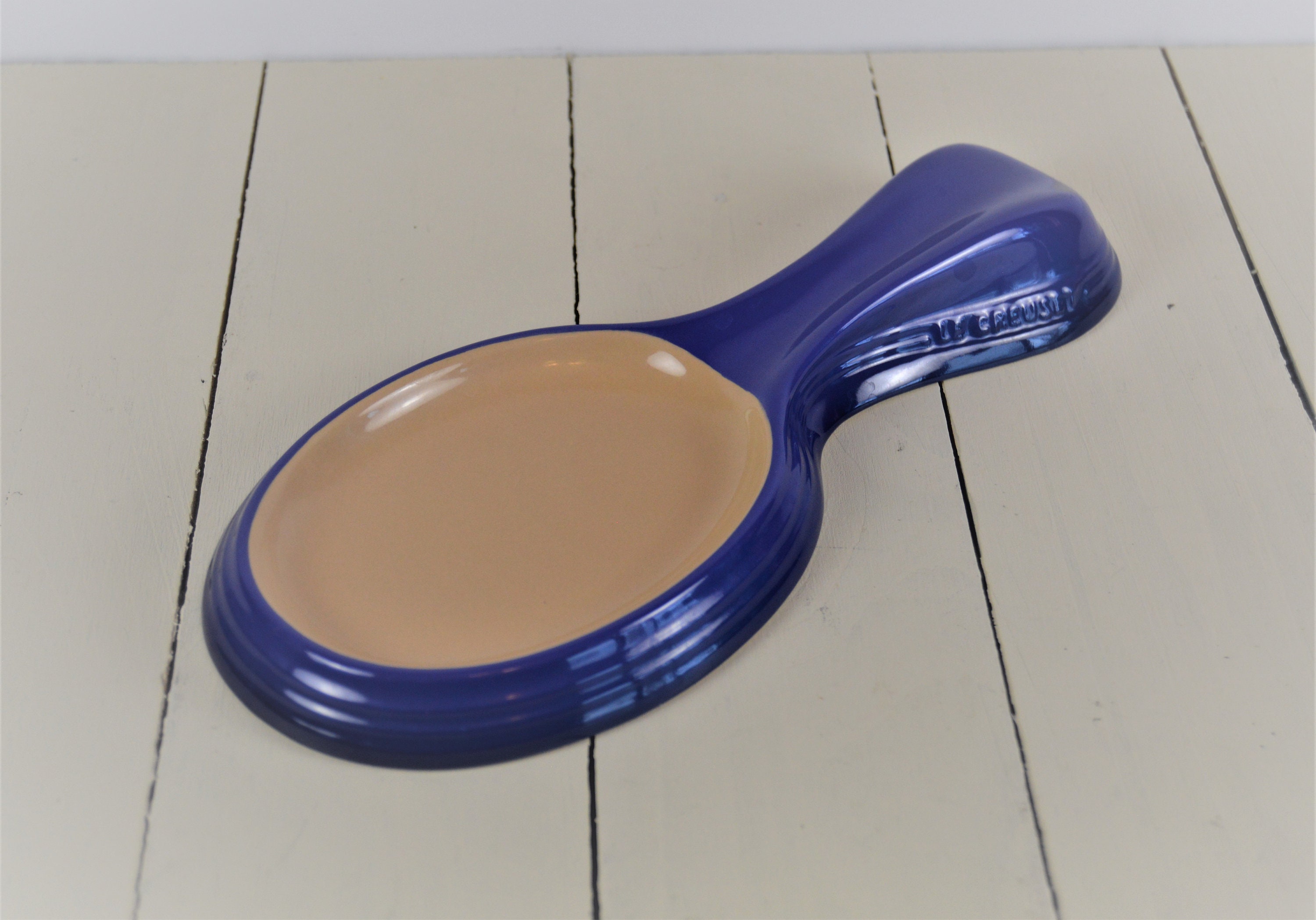 Le Creuset 10 Ceramic/stoneware Spoon Rest, Ombre Blue Dark to Lighter, Le  Creuset France 